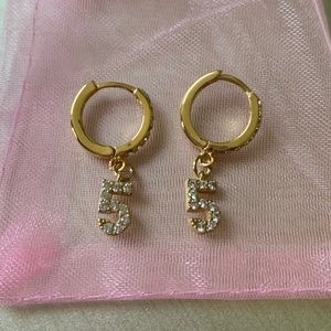 LA Dodgers Freddie Freeman Number “5” Earrings - Chelsea Freeman Collection